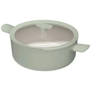 BergHOFF Kochtopf , Salbeigrün , Metall , 6.2 l , 16 cm , backofengeeignet, Griffe werden nicht heiß, schadstofffrei gemäß EU-Standards , Kochgeschirr, Töpfe, Kochtöpfe