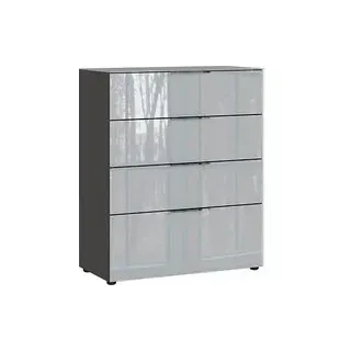 GERMANIA Kommode Oakland, 3695-587 grafit, silber 83,0 x 42,0 x 102,0 cm, 1 St.