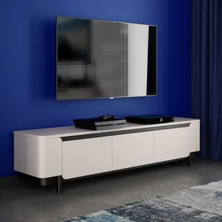 Forte TV-Lowboard Softclose ¦ beige ¦ Maße (cm): B: 204,9 H: 49,1 T: 44.8