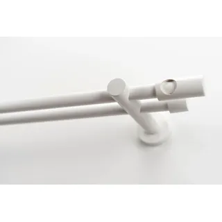 GARESA Vorhangstange PANDRI 2-läufig Ø 20 mm 260 cm Weiß