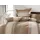 Kira Gestreift Beige 155 x 200 cm + 2 x 80 x 80 cm