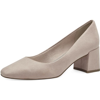 Marco Tozzi Damen Pumps mit Blockabsatz Vegan, Beige (Powder), 41 EU