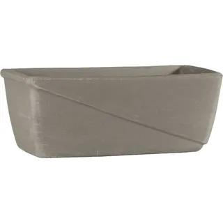 Balkonkasten Pflanzkasten Blumenkasten Line umbra 40 x 19 X 16 cm mit Loch Topf