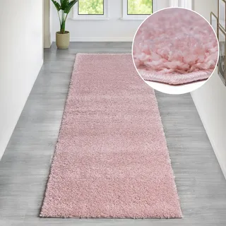 Bruno Banani »Shaggy Soft« rechteckig 30 mm Höhe Läufer, Brücke, gewebt, Uni-Farben, besonders weich,