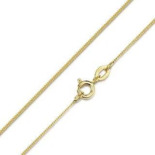 Materia Goldkette 375 Damen - 45cm Panzerkette 0,8mm fein 9 Karat Gelbgold K116-45