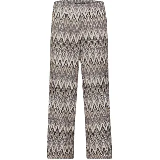 Marlene-Hose BETTY BARCLAY "Marlene-Hose mit hohem Bund", Damen, Gr. 44, EURO, weiß (weiß, schwarz), Obermaterial: 100% Polyester PES., Hosen Marlene-Hose