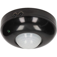 Bild von CR-203 LED Bewegungsmelder 360° 10-1200 W Decken Einbau Infrarot Unterputz Weiss 207 (schwarz)