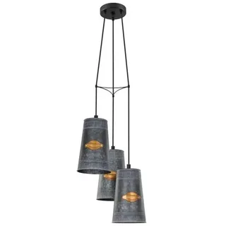 EGLO HONEYBOURNE CLUSTER CLUSTER 3XE27 DUNKLES ZINK