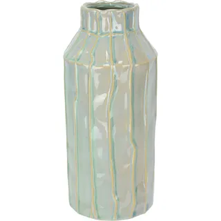 I.GE.A. Dekovase »Vase aus Keramik« Dekovase Blumenvase Modern für Tischdeko Tischvase Deko Trockenblume, blau