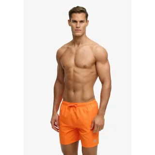 Superdry Badeshorts "ESSENTIAL 16 SWIM SHORT" Kunstfaser, relaxed fit, orange sorbet