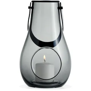 Holmegaard Laterne Glas H25 cm grau