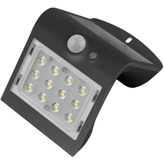 Brightium Beleuchten Sie Ihren Außenbereich mit der schwarzen Solar-LED-Wandleuchte mit 2-W-Sensor. Effizient und elegant, aktiviert sich automatisch bei Bewegungserkennung und bietet Sicherheit und