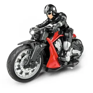 CARSON RC Devil Bike 100% RTR rot - Ferngesteuertes Motorrad, 50 Minuten Fahrzeit, RC Bike, Geschenk für Kinder, RC Auto, RC Spielzeug, Ferngesteuertes Auto