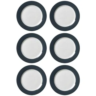 Ritzenhoff & Breker Speiseteller Doppio 27 cm grau 6er Set