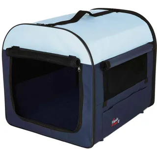 Trixie Hundebox Basic 32 x 32 x 47 cm Dunkelblau/Beige