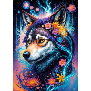 ENJOY Puzzle Magic Wolf Portrait 1000 Teile