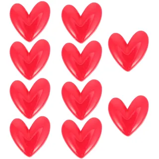 SOLUSTRE Herz Kühlschrankmagnete 10 Stück 3D Rote Liebe Magnete Für Küche Haushalt Whiteboard Dekoration