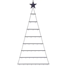 CHRISTMAS GOODS by Inge Dekobaum »Weihnachtsdeko, Wandbaum zum Hängen, aus Metall«, Höhe ca. 122 cm, Hängedeko für Weihnachten, grau