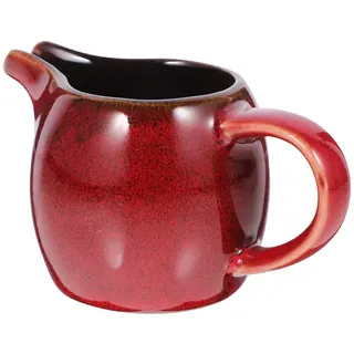 Milchkanne Milchkännchen Porzellan Karaffe 2 Liter: Keramik rot 4.33x2.68x2.13 Zoll Motta Milchkännchen Milchkanne mit Deckel Sage Haushalt Tischdeko für Haushalt Küche