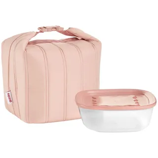 Guzzini KLEINE THERMOTASCHE MIT FRISCHHALTEDOSE 'HANDY BIO' ON THE GO, Peach Blossom Pink