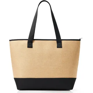 KALIDI Personalisierte Tasche Damen Handtasche Tote Bag Strandtasche mit Reißverschluss Shopper Tasche Groß Schultertasche für Frauen Bräute Brautjungfern,Arbeit,Reisen,Einkaufen,Schule