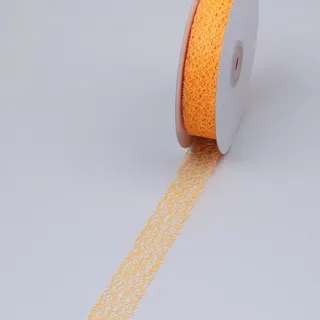 Mesch Tischband orange - 25 mm breit - Rolle 25 m - 29000-25-25-07