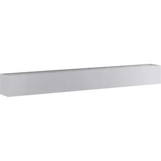 vidaXL Pflanzgefäß 360x40x40 cm Stahl verzinkt | Hergestellt aus galvanisiertem Stahl, hält es ewig, Einfach und elegant, passt perfekt in jeden Garten,