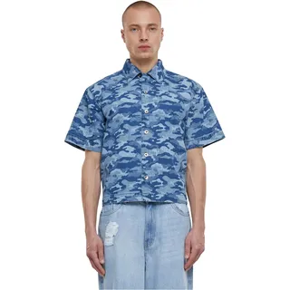 URBAN CLASSICS Kurzarmhemd Grau 5XL