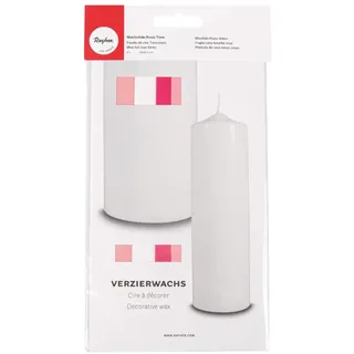 Rayher Verzierwachs Rosa-Töne Set 4 Platten 20 x 6,5 cm