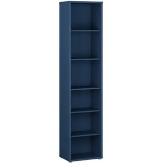 Forte Bücherregal 49,8 x 34,9 x 214,3 cm Nachtblau