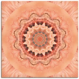 ARTland Wandbild »Mandala Barmherzigkeit«, Muster, (1 St.), als Leinwandbild, Poster in verschied. Größen, pink