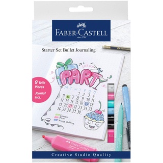 Faber-Castell 267125 - Starter Set Bullet Journaling, 9 teilig, Mehrfarbig