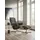 Relaxsessel Mayfair Leder 79 x 102 x 73 cm grau mit Hocker