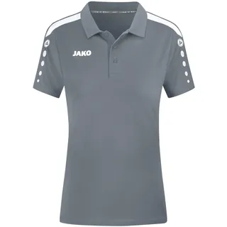 Jako Damen Poloshirt Power Steingrau, 44