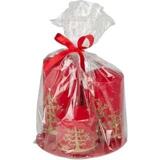 Christmas Gift 52934 Weihnachtskerze, 3 Teile