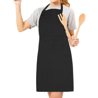 LEBEXY kochschürze kochschürze baumwollschürze schürze grillschürze werkenschürze schürze baumwolle uni schwarz für herren damen