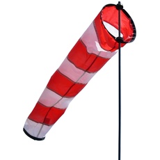 CIM Windsack - AVIA - Sock L - UV-beständig und wetterfest - Ø18cm, Länge: 73cm, Standhöhe: 97cm - inkl. Fiberglasstab
