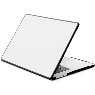 Hama Hülle für MacBook Air M2 2022 13 Zoll (Bumper Schutzhülle, Macbook Zubehör, Schutz, Case, Cover gegen Kratzer und Schmutz, Hartschale, Komplettschutz) Transparent/Black