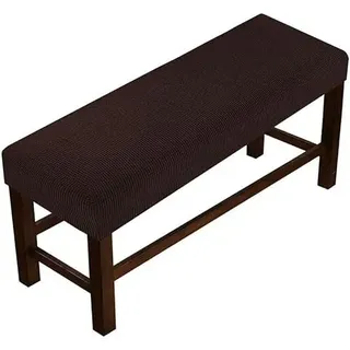 Universal Bezug für Esszimmerbank, Stretch Holzbank Schonbezug für Sitzbank, Fußhocker, Flurbank, Stuhlhusse, Sofabank (Color: #69, Size: 130-150cm)