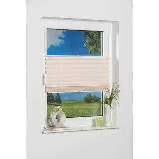 K-home Klemmfix-Bambus-Plissee Weiß 100 x 130 cm (B x L)