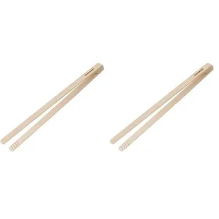 Fackelmann Holzzange Fair 45cm aus Buche, Holz, beige, 45 x 2.7 x 6 cm (Packung mit 2)