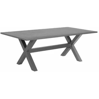 Beliani Gartentisch 200 x 105 x 74 cm Grau