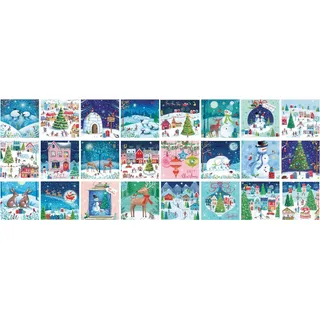 Eurographics Puzzle Adventskalender Weihnachten - Christmas Village Karton
