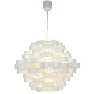 Näve Hängeleuchte , Weiß , Kunststoff , Kugel , 120 cm , Lampen & Leuchten, Leuchtenserien