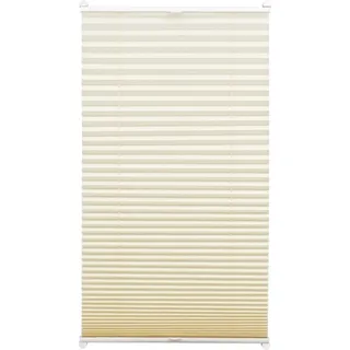 Gardinia EasyFix Plissee mit 2 Bedienschienen 65 cm x 130 cm Elfenbein