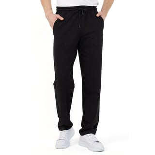 COMEOR Jogginghose Herren Baumwolle Sweathose - Lange Sport Hose Herren - Jogger Trainingshose Herren, Relaxing Hose (Schwarz, L)