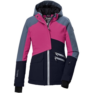 KILLTEC Mädchen Skijacke/Funktionsjacke mit Kapuze und Schneefang KSW 405 GRLS SKI JCKT, dunkelnavy, 140, 42092-000