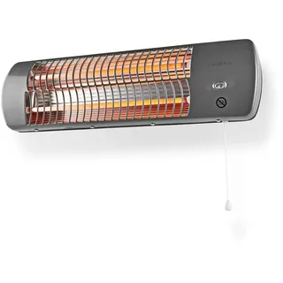 Nedis HTBA10GY Badezimmer-Heizung 1,2 kW grau