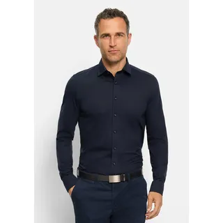 Olymp »Level Five body fit Jerseyshirt« in Jersey Qualität, blau