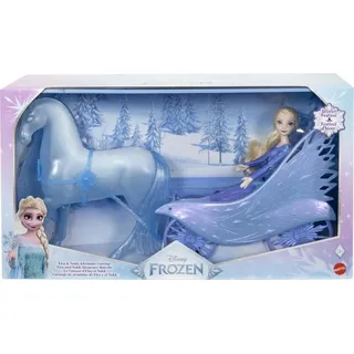 Mattel Barbie Frozen Elsa z karoc JBG56 / 2 - Blau
